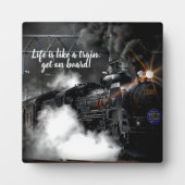 Dampfzug Fotoplatte (Vorderseite)