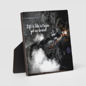 Dampfzug Fotoplatte (Vorderseite)