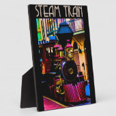 Dampfzug Fotoplatte (Seite)