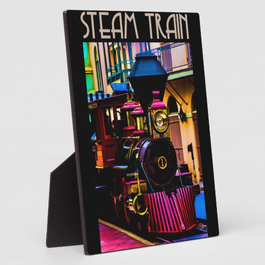 Dampfzug Fotoplatte (Seite)