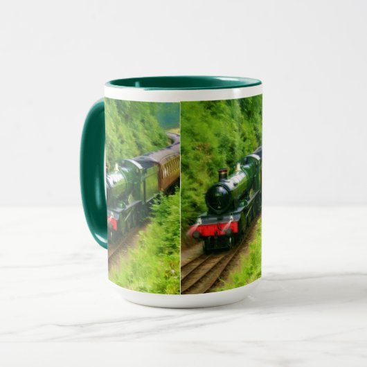 Dampfzug für Bahnreisende Art V Tasse (Vorderseite Links)