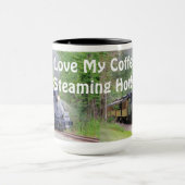 Dampfzug für Bahnreisende Kunst I Tasse (Zentrum)