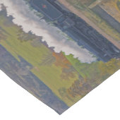 Dampfzug für Bahnreisende Kunst Kurzer Tischläufer (Ecke)