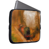 Dampfzug für Bahnreisende Kunst Laptopschutzhülle (Vorne Rechts)