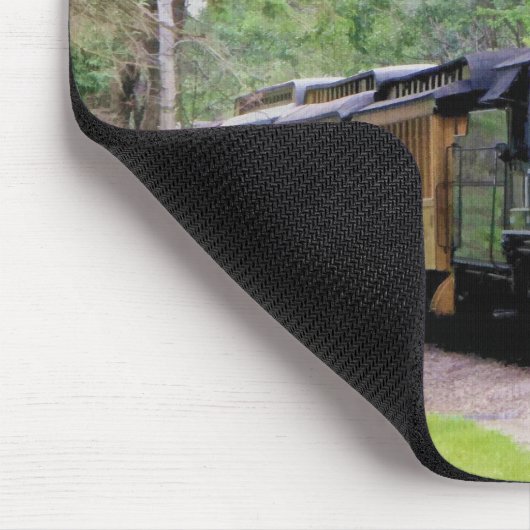 Dampfzug für Bahnreisende Kunst Mousepad (Ecke)