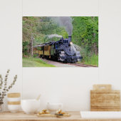 Dampfzug für Zugführer Art III Poster (Küche)