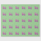 Dampfzug Geschenkpapier (Flach)