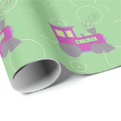 Dampfzug Geschenkpapier (Rolleneckpunkt)