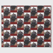 Dampfzug Geschenkpapier (Flach)