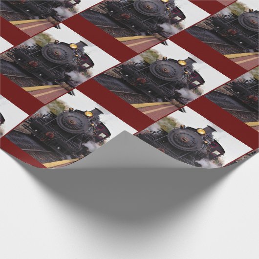 Dampfzug Geschenkpapier (Ecke)