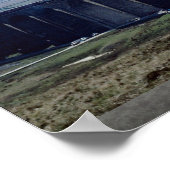 Dampfzug "Green Arrow" auf Ribblehead Viaduct, E Poster (Ecke)