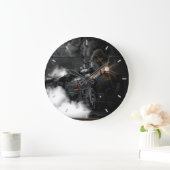 Dampfzug Große Wanduhr (Zuhause)