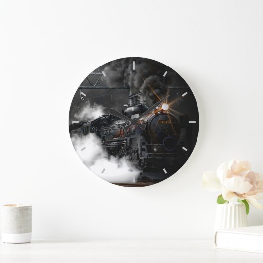 Dampfzug Große Wanduhr (Zuhause)