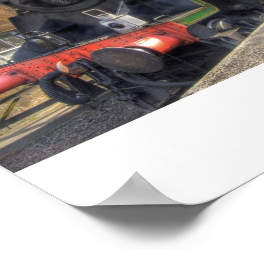 Dampfzug HDR Poster (Ecke)