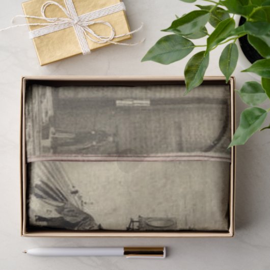 Dampfzug im Depot Seidenpapier (Geschenk)