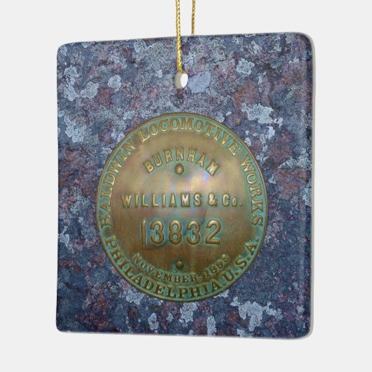 Dampfzug Imitate überzogene Canvas Print Keramikornament (Links)