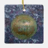 Dampfzug Imitate überzogene Canvas Print Keramikornament (Vorderseite)