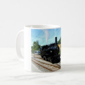 Dampfzug in Blonay Kaffeetasse (Vorderseite Links)