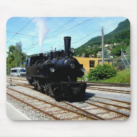 Dampfzug in Blonay Mousepad (Vorne)