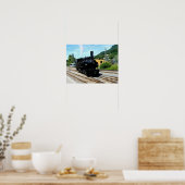 Dampfzug in Blonay Poster (Küche)