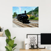 Dampfzug in Blonay Poster (Heimbüro)