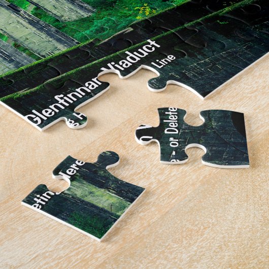 Dampfzug in Glenfinnan Viadukt - Name hinzufügen Puzzle (Seite)