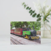 Dampfzug in Leighton Buzzard Postkarte (Stehend Vorderseite)