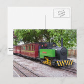 Dampfzug in Leighton Buzzard Postkarte (Vorne/Hinten)