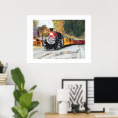 Dampfzug in Silverton Poster (Heimbüro)