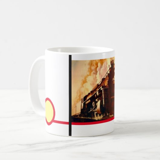 Dampfzug Kaffeetasse (Vorderseite Links)