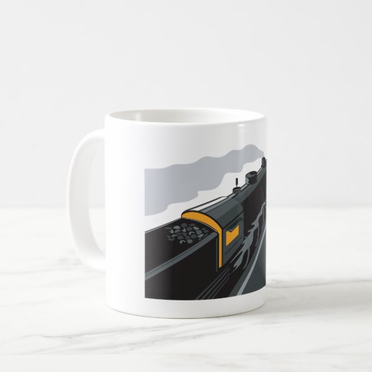 Dampfzug Kaffeetasse (Vorderseite Links)