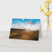 Dampfzug Karte (Gelbe Blume)