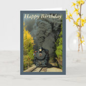 Dampfzug Karte (Gelbe Blume)