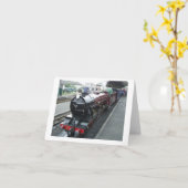 Dampfzug Karte (Gelbe Blume)