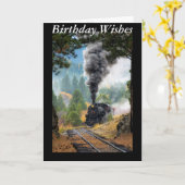 Dampfzug Karte (Gelbe Blume)