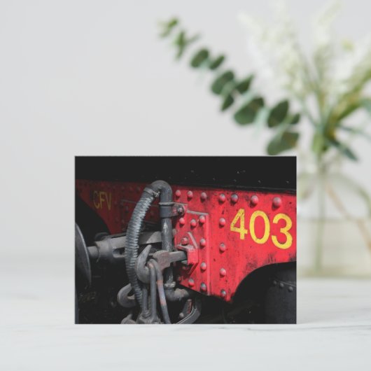 Dampfzug Le Mastrou 403 Steam Motor Postkarte (Stehend Vorderseite)