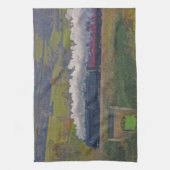 Dampfzug Lokomotive Eisenbahn Anhänger Kunst Handtuch (Vertikal)