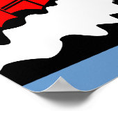 Dampfzug-Lokomotive Poster (Ecke)