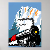 Dampfzug-Lokomotive Poster (Vorne)