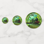 Dampfzug Man's Birthday Party Table Konfetti (Vorderseiten)