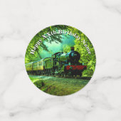 Dampfzug Man's Birthday Party Table Konfetti (Klein Vorderseite)