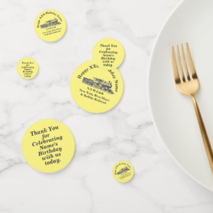 Dampfzug Man's Geburtstagsparty Table Confetti Konfetti