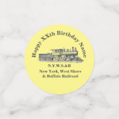 Dampfzug Man's Geburtstagsparty Table Confetti Konfetti (Klein Vorderseite)