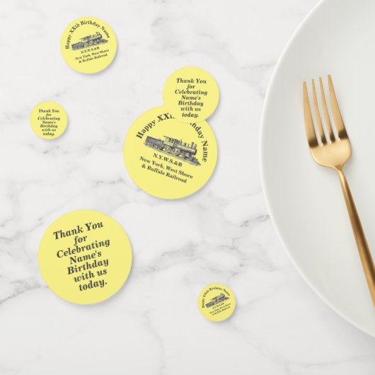 Dampfzug Man's Geburtstagsparty Table Confetti Konfetti (Gruppe)