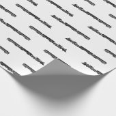 Dampfzug mit Motor- und Zugwagen Geschenkpapier (Ecke)