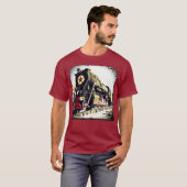 Dampfzug Motor Diesel Lokomotivzug T-Shirt (Vorne ganz)