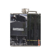 Dampfzug-Motor Flachmann (Rückseite)