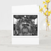 Dampfzug-Motor-Karabenkarte Karte (Gelbe Blume)