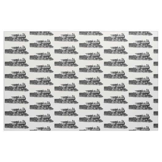 Dampfzug Motor Lokomotivbahn Stoff (Fat Quarter (45,7 x 55,9 cm))