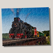 Dampfzug Motor Lokomotive Eisenbahn Jigsaw Puzz Puzzle